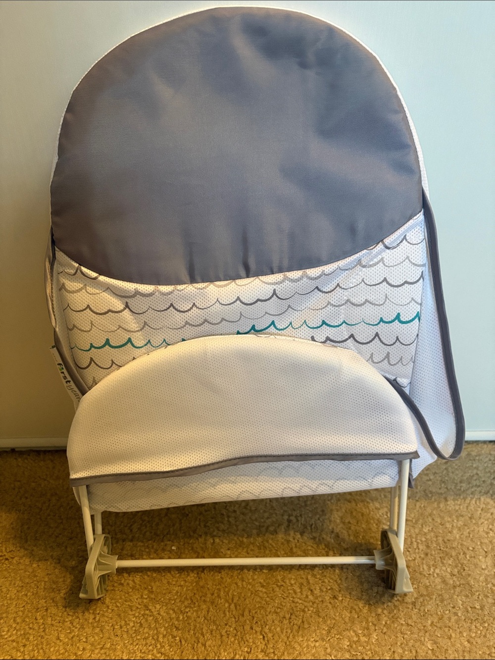 Baby Bath - Gray and White